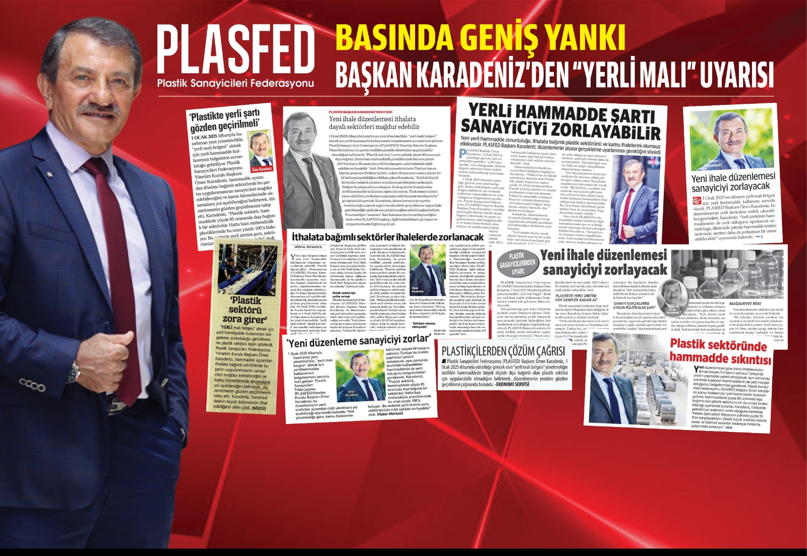 Başkan Karadeniz’den “Yerli Malı” uyarısı basında geniş yankı buldu